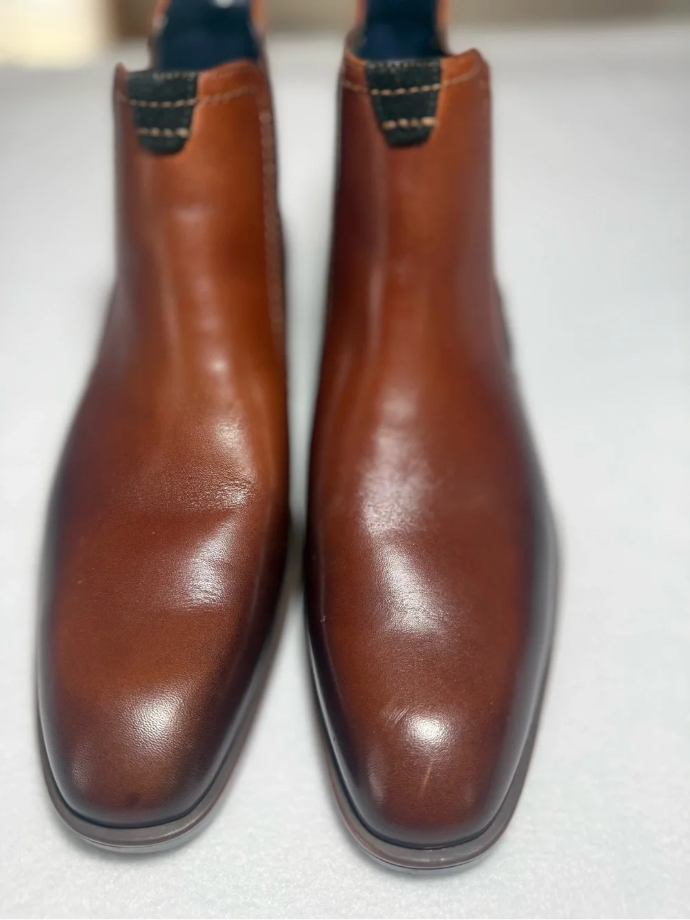 Stacy Adams Men’s Brown Leather Chelsea Ankle Boots